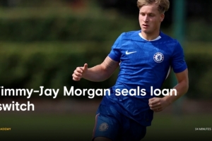 官方：切尔西19岁前锋杰伊-摩根租借至英甲彼得堡联 租期一个赛季
