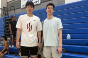 郭昊文晒与杨瀚森的合拍视频：跟NBA球员训练的一天