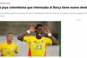 不去巴萨！每体：哥伦比亚新星内塞尔已和克鲁赛罗预签合同