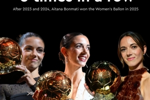 世体：邦马蒂的小博物馆已经有三座金球奖，她更有动力去赢得一切