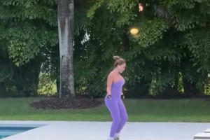 来自男友的视角：皮蓬前妻为了保持好身材跳绳健身🙊